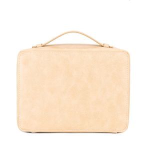 NWT Beis Faux Leather Vegan Cosmetic Case in Beige